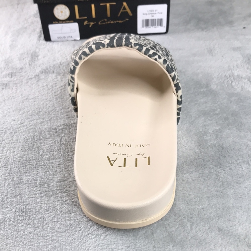 Lita by Ciara King Cheetah Print Slides New in Box Euro 39 US 8/8.5 - Picture 8 of 12